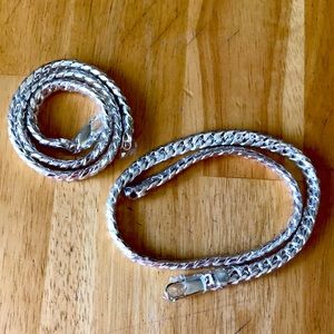 Sterling silver Cuban chain